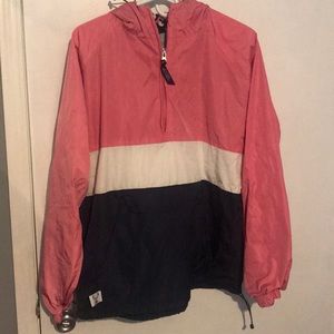 multicolor windbreaker quarter zip